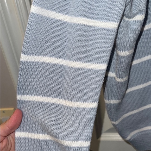 Striped Blue and White Brandy Mellville/John Galt Sweater - Picture 5 of 5